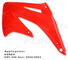 Convogliatore Honda CRF 450 (02-04) colore rosso